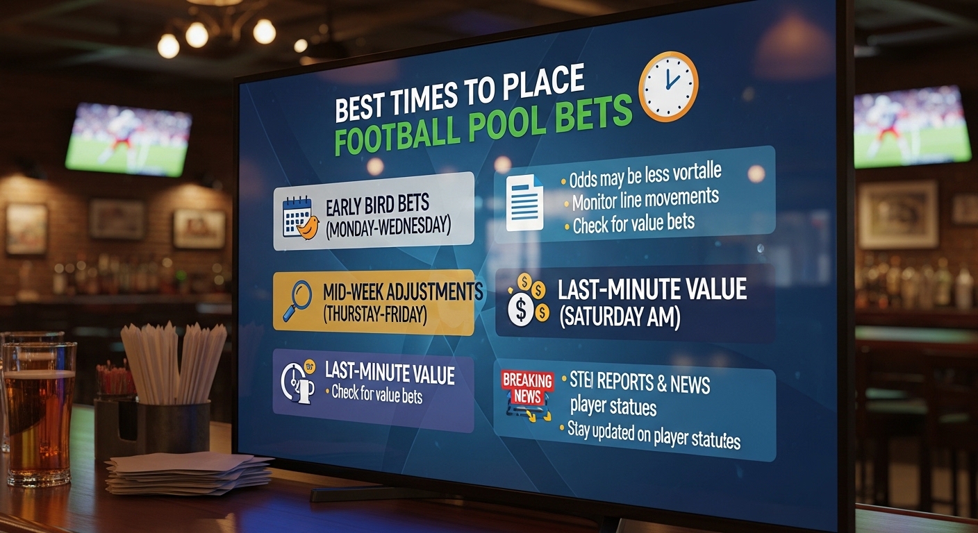 Best Time to Place Football Pool Bets